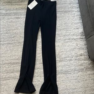 Zara high-waisted split flare leggings size small